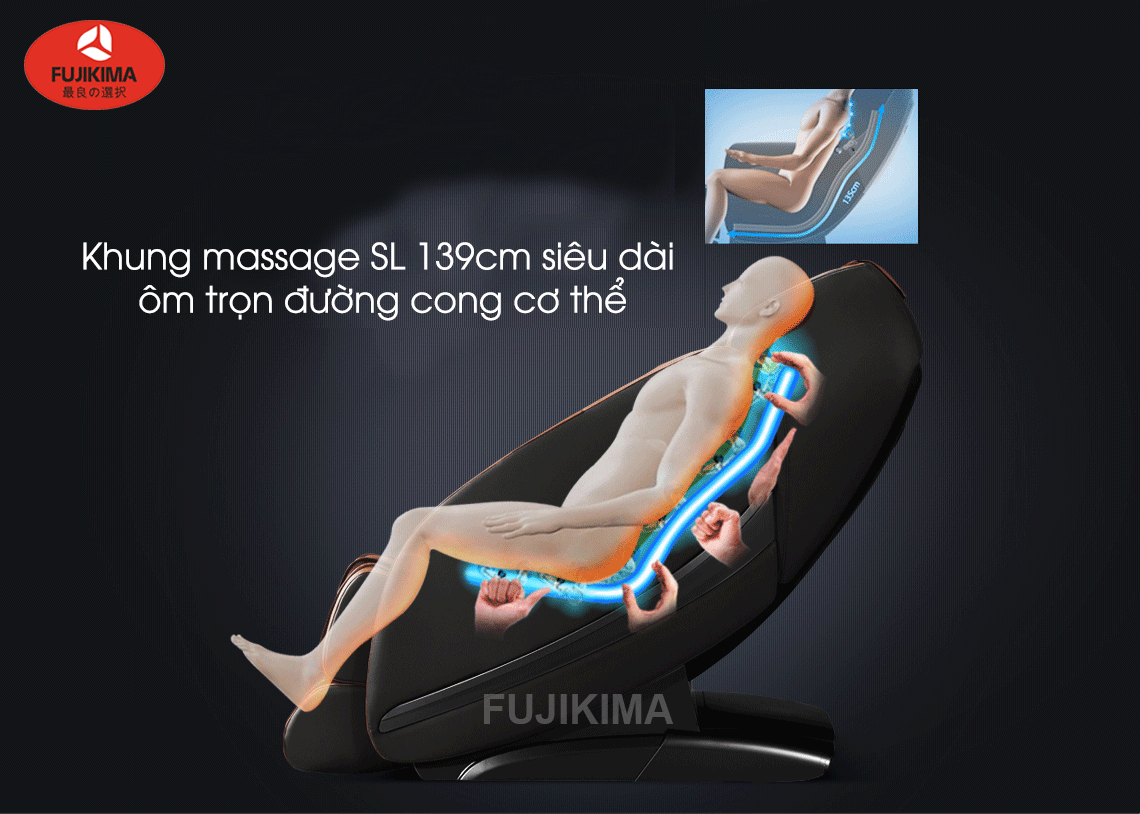 Fujikima 886 khung massage SL ôm trọn đường cong cơ thể